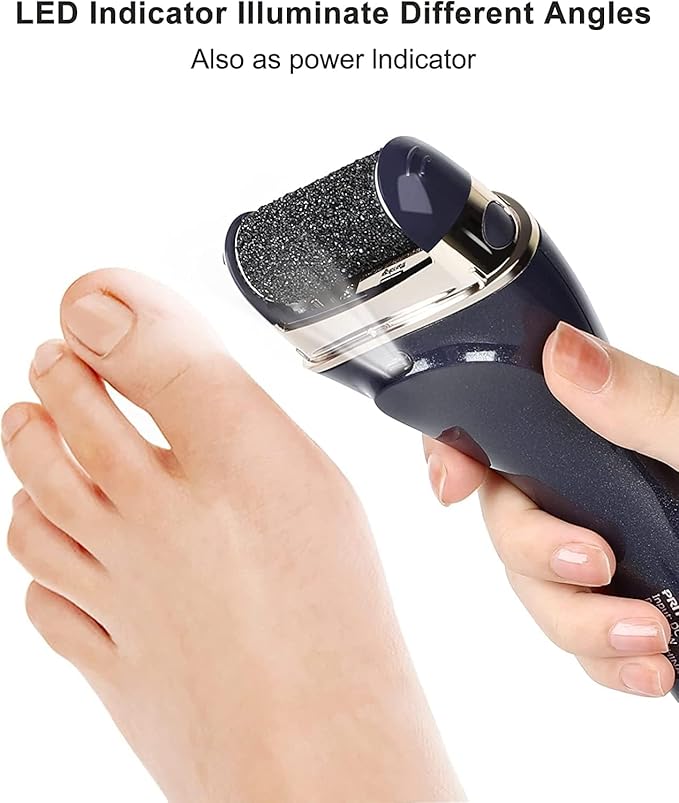 Electric Foot Callus Removers Rechargeable, Portable Electronic Foot File Pedicure Tools, Electric Callus Remover Foot Scrubber Kit, Professional Foot Care Ideal Gift for Dead, Hard Cracked Dry Skin