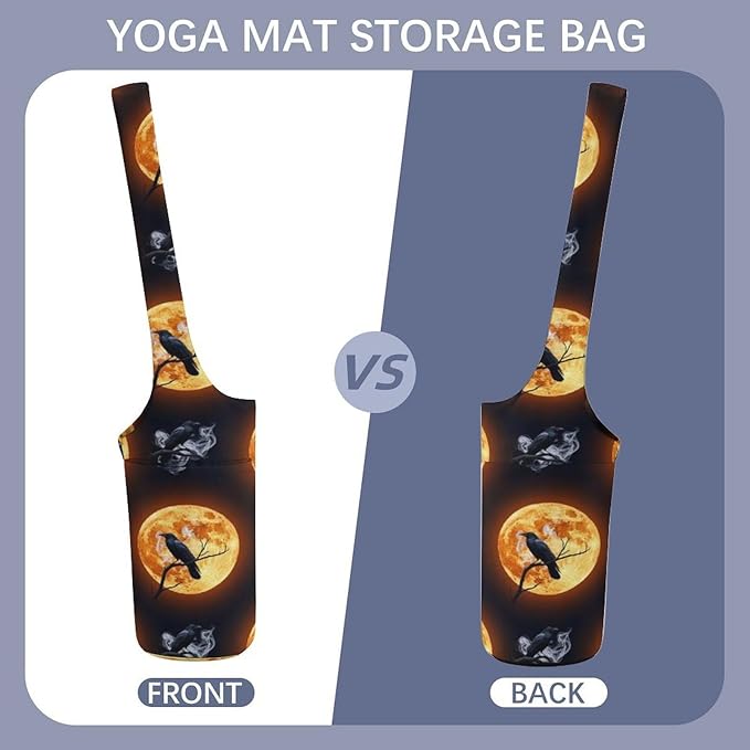 Portable Single Shoulder Yoga Mat Bag Carrier with Pocket Spacious Storage for Yoga Gym Fitness