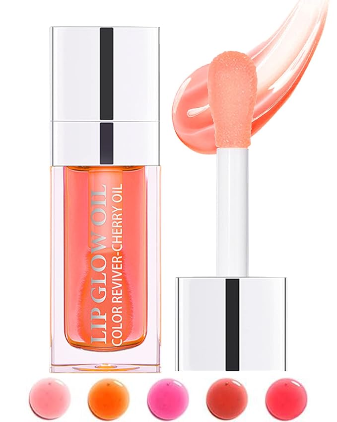 Hydrating Plumping Lip Glow Oil,Tinted Lip Gift