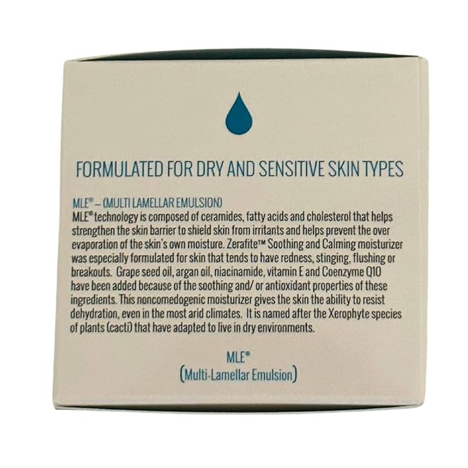 ZERAFITE Soothing and Calming Face Moisturizer for Dry & Sensitive Skin Types (2.2 fl. oz./65 ML)