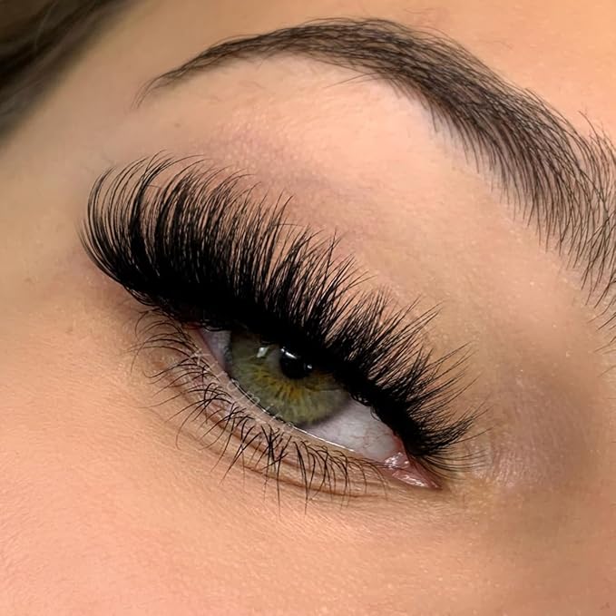 Mink Lashes Volume False Eyelashes 20mm Long Fake Lashes Thick Cat Eye Lash Strips Faux Mink Eyelashes Wispy Eyelash Pack by Kiromiro, 7 Pairs
