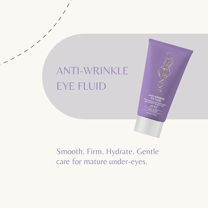 SKINPHORIA Anti-Wrinkle Eye Fluid with Collagen, Squalane & Hyaluronic Acid – Smooth Fine Lines, Firm & Hydrate Skin – Under Eye Cream Helps Reduce the Look of Puffiness & Restore Radiance – 30ml