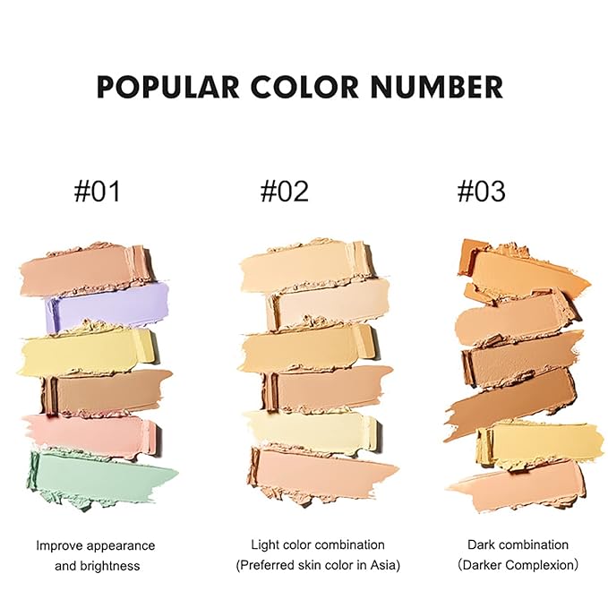 6 Colors Face Contouring Palette, with 11 Pcs