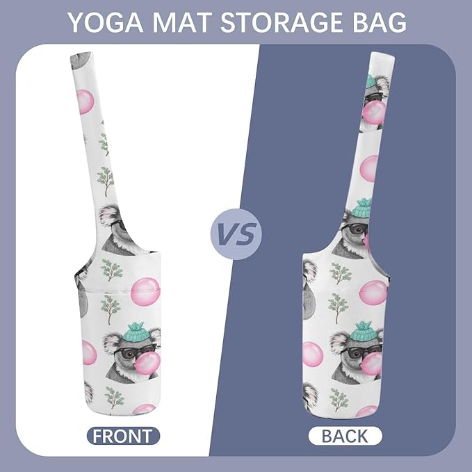 Portable Yoga Mat Carrier Single Shoulder Bag with Pocket Spacious for Yoga Gym Fitness Travel