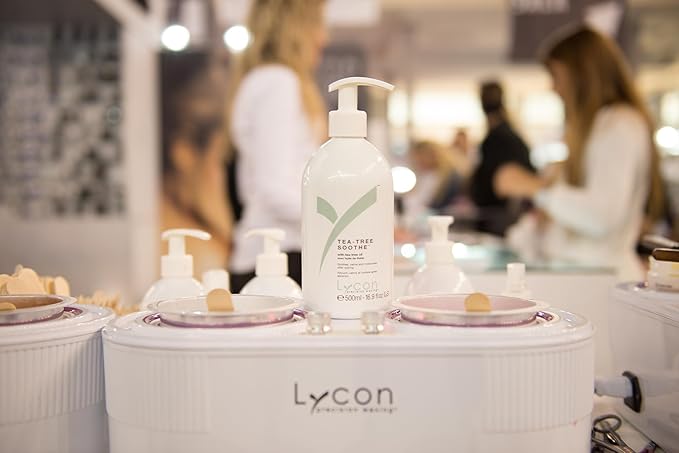 Lycon Tea Tree Soothe, Salon-Quality Post Wax Body Moisturizer with Tea Tree Oil, Rose and Chamomile, 16.9 oz