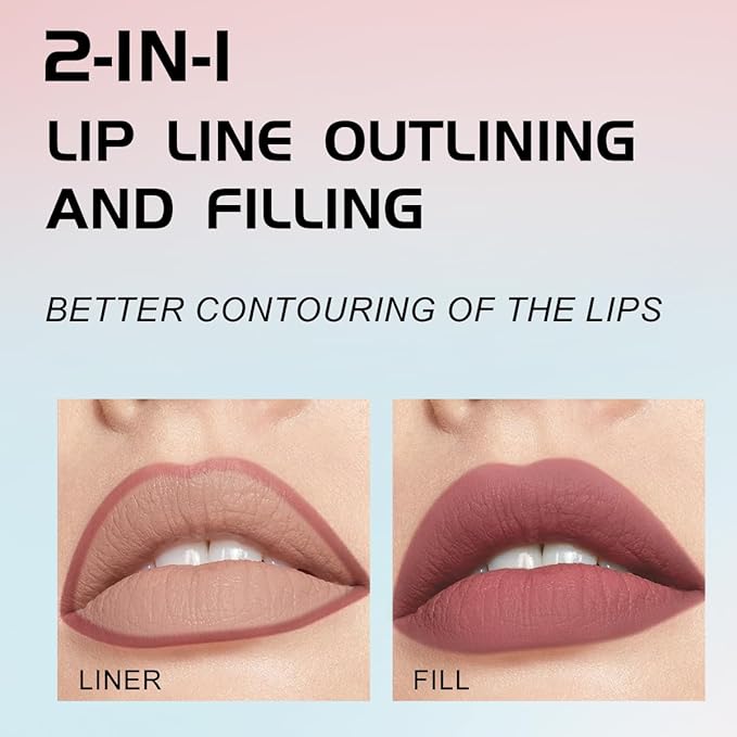 YOUNG VISION Gourd-Shaped Precision Liquid Lipstick & Lipliner YOUNG