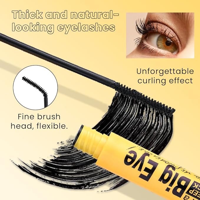 Black Mascara for Women, 5 Packs Bulk, Voluminous Original Volume Building, Lengthening, Defining, Curling, Multiplying, Buildable Formula, Cruelty Free,Waterproof