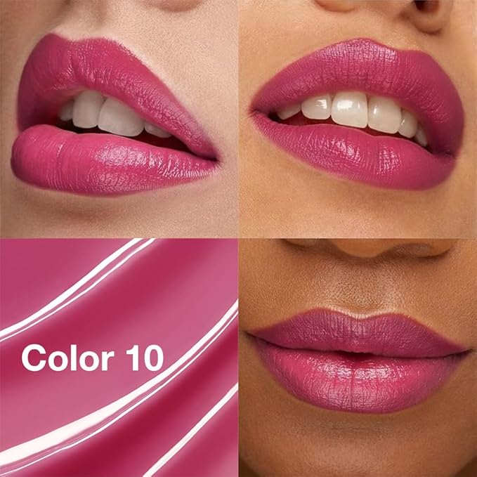 HHLTOH 1Pcs Tinted Lip Balm Moisturizing Lipstick – Waterproof Hydrating Matte Lip Balm for Women, Creamy Natural Color Stain for Dry Lips,Soft Matte Finish with Subtle Scent (#10 Rose Pink)