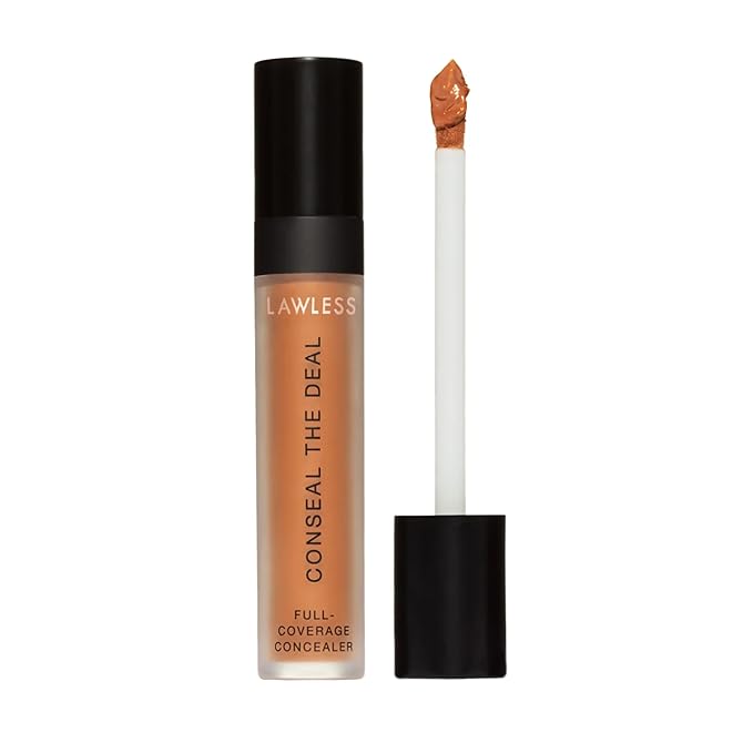 LAWLESS Conseal The Deal Lightweight Longwear Everyday Concealer - Teddy - with Antioxidants and Caffeine to Reduce Dark Circles and Puffiness. Long-Wearing and Self-Setting, Silicone-Free - 5 ml.