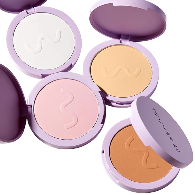 Tower 28 GetSet™ Talc-Free Setting + Brightening Yellow Powder – Blurring, Soft Matte, Sweat-Proof & Transfer-Proof – Hydrating, Sensitive Skin Safe, Vegan & Cruelty-Free – Balboa Banana
