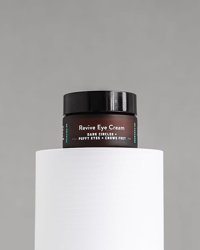 ASSEMBLED Revive Eye Cream (0.5oz), Multi-vitamin treatment w/Caffeine; Fragrance-Free; Paraben-Free
