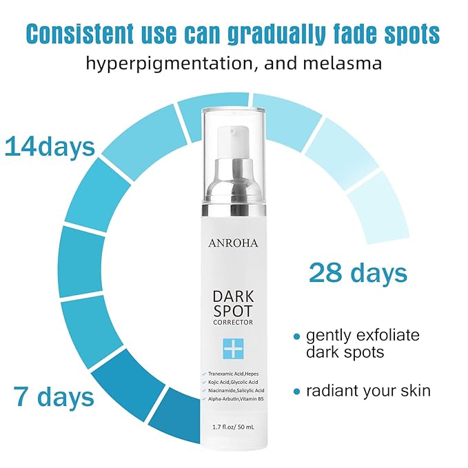 Dark Spot Remover for Face and Body Serum Promotes Anti-Aging Effect - Dark Spot Corrector for Women and Men with Niacinamide Kojic Acid & Salicyic Acid 50ml /1.7fl oz