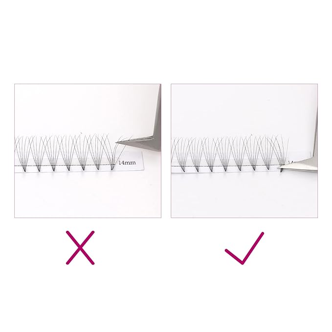 Premade Fans Volume Lash Extensions C D Curl Mix Tray 8-14mm .07 6D Handmade Pre made Fanned Russian Cluster Eyelashes by FADLASH (6D-0.07-C, Mix 8-14mm)
