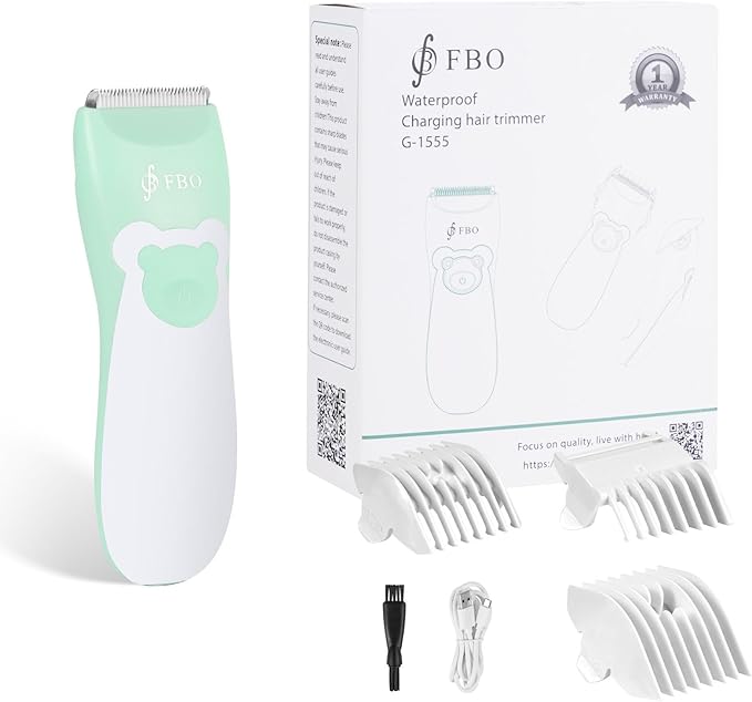 FBO Women's Electric Shaver - IPX7 Waterproof Painless Trimmer - Easy to Clean, Ceramic Blade, Bikini Body Hair Trimmer, Armpit, Leg, arm and Body, Portable Fast Charging Wireless