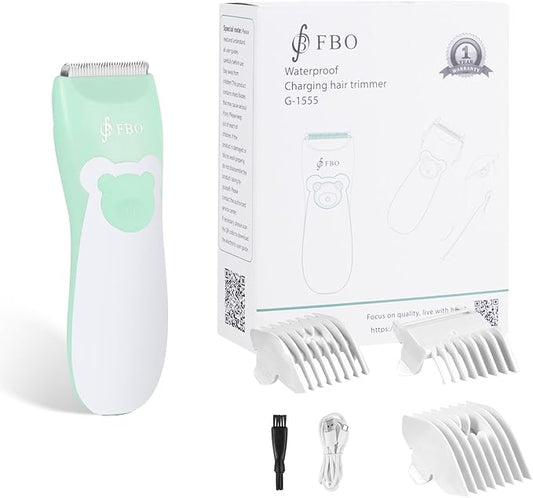 FBO Women's Electric Shaver - IPX7 Waterproof Painless Trimmer - Easy to Clean, Ceramic Blade, Bikini Body Hair Trimmer, Armpit, Leg, arm and Body, Portable Fast Charging Wireless