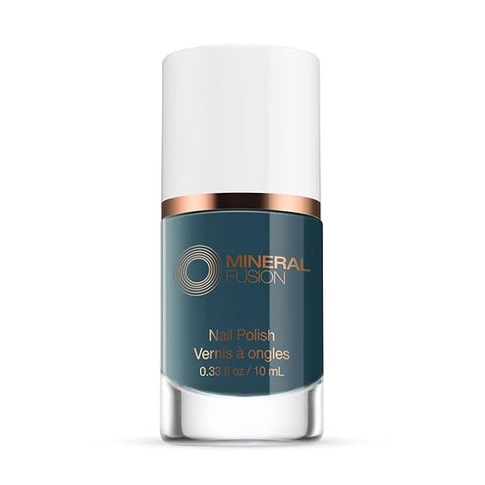 Mineral Fusion Nail Polish, Blue Grey Green, Perfect Storm Perfect Storm 0.33 Fl Oz (Pack of 1)