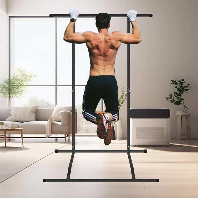 BotaBay Pull Up Bar Free Standing Dip Station 220lbs Gym