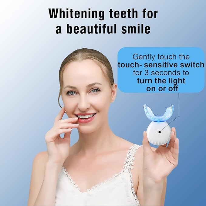 Teeth Whitening Light,10X More Powerful Blue Led Light Connected with USB, Non-Battery Teeth Whitening LED Light in Home Use