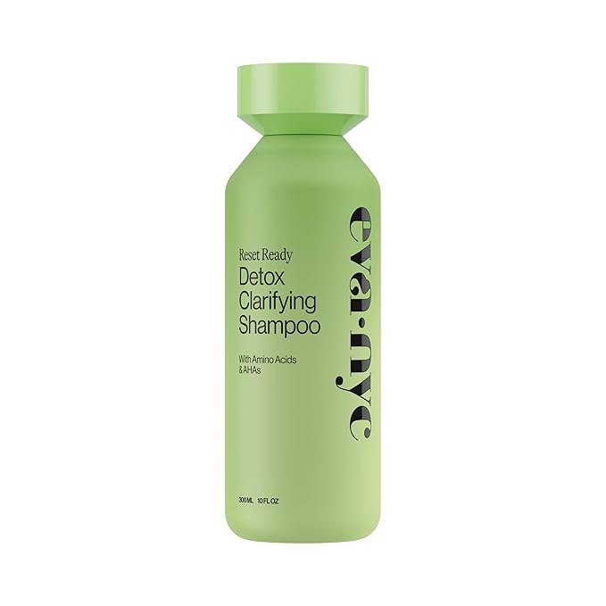 Eva NYC Clarifying Detox Shampoo - Non-Stripping Weekly Hair and Scalp Shampoo for Healthy-Looking Hair - Amino Acids and AHAs - Removes Buildup, Oil, Hard Water + Chlorine - Lavender Scent - 10 fl oz