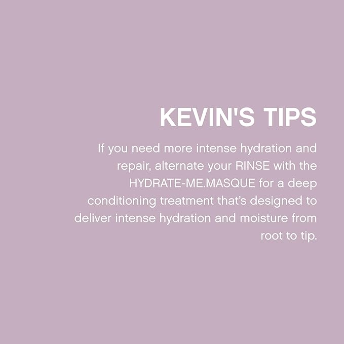 KEVIN.MURPHY HYDRATE-ME.MASQUE - Hair Masque for Damaged, Normal to Dry Hair - Repair Formula with Baobab Seed Oil & Rose Hip - Sulphate Free - 200 mL / 6.7 fl oz (Pack of 2)