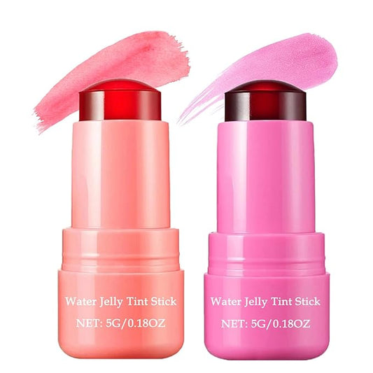 2Pcs Cooling Water Jelly Tint,Moisturizing Lip Tint Jelly Cooling