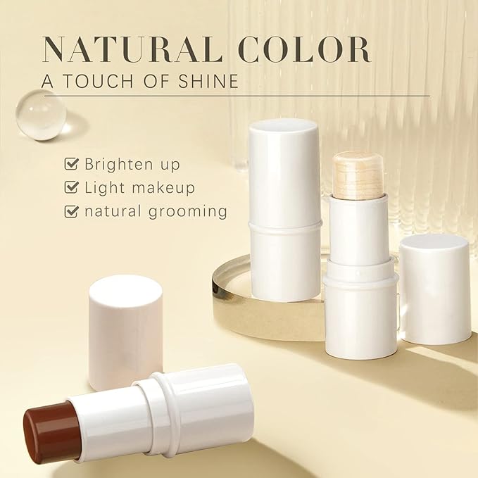 3 Colors Highlilghter Contour Blush Sticks Creamy Sticks All Skin 1 L