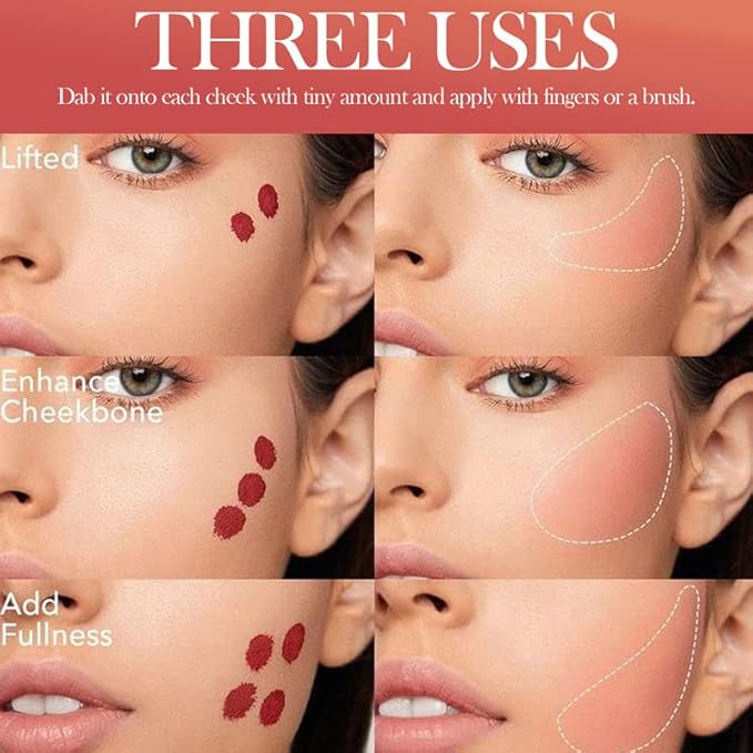 AKARY Soft Cream Blush Makeup, Velvet Mousse Liquid 06 Chocolate