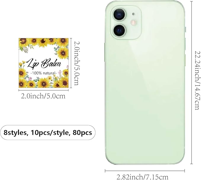 CRASPIRE 80Pcs 8 Styles Lip Balm Lipsticks
