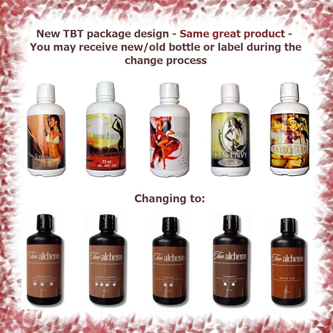Tampa Bay Tan, Tan Alchemy, Aussie Bronze 2-32oz bottles of 12%, Dark DHA Sunless Airbrush Spray Tanning Solution (64oz)