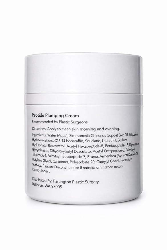 SubSpa MD Peptide Plumping Cream – Doctor-Developed Anti-Aging Moisturizer with Peptides, Hyaluronic Acid & Resveratrol – Hydrates, Firms & Smooths Fine Lines – 1.66 oz