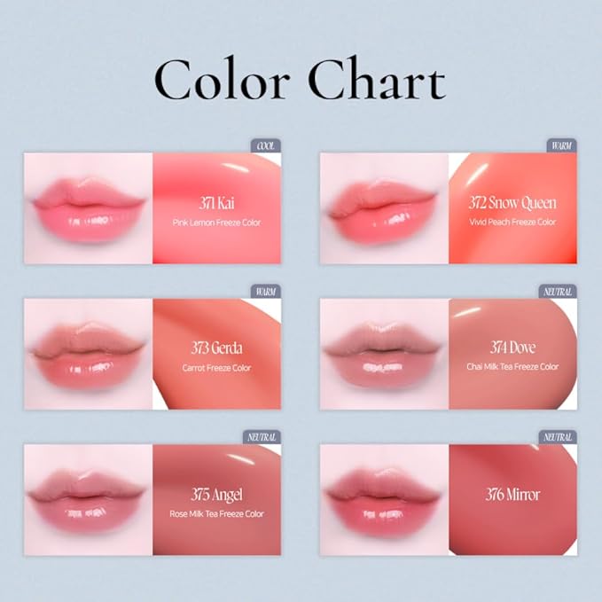 DINTO Frozen Lip Jelly - Icy Cool Plumping Lip Gloss with Metal Tip - High-Shine Non-Sticky Jelly Formula for Fuller, Juicy Lips - Vegan & Cruelty-Free - 0.34 fl oz - Shade 371 Kai