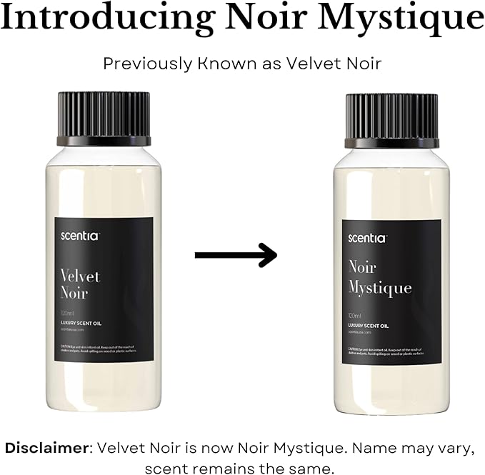 Diffuser Oil Collection Inspired by Edition Hotels - 50 mL 1.69 fl oz-Essential Oil Blend Rose, Lemon and Musk Notes for Aromatherapy Ultrasonic & Cold Diffusers-Noir Mystique, Made in USA