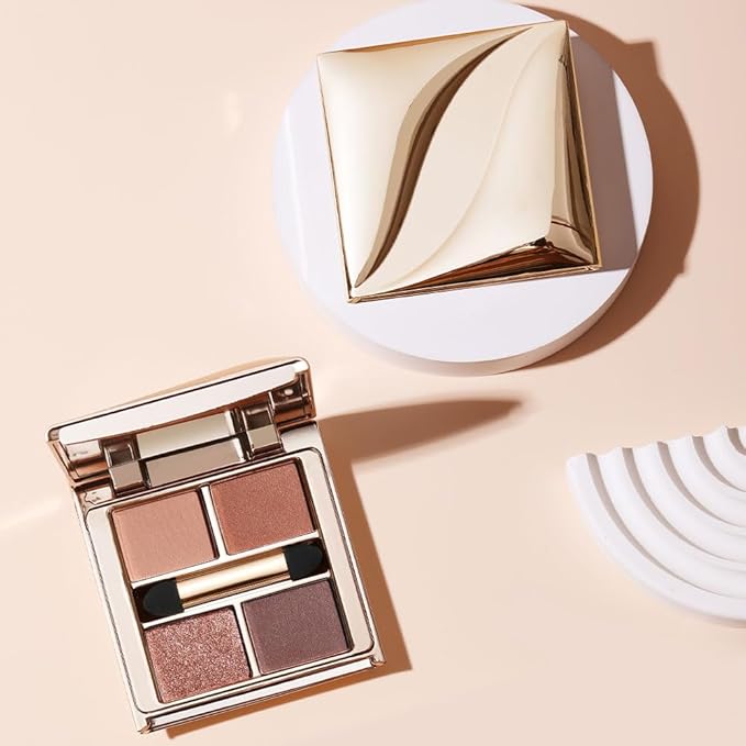 Warm Peach Brown Nude Eyeshadow Palette, Matte&Shimmer Eye Makeup for Natural Daily Looks and Soft Smokey Definition, Enhances Brown Hazel and Green Eyes with High-Pigment Blendable Long-Wear Formula