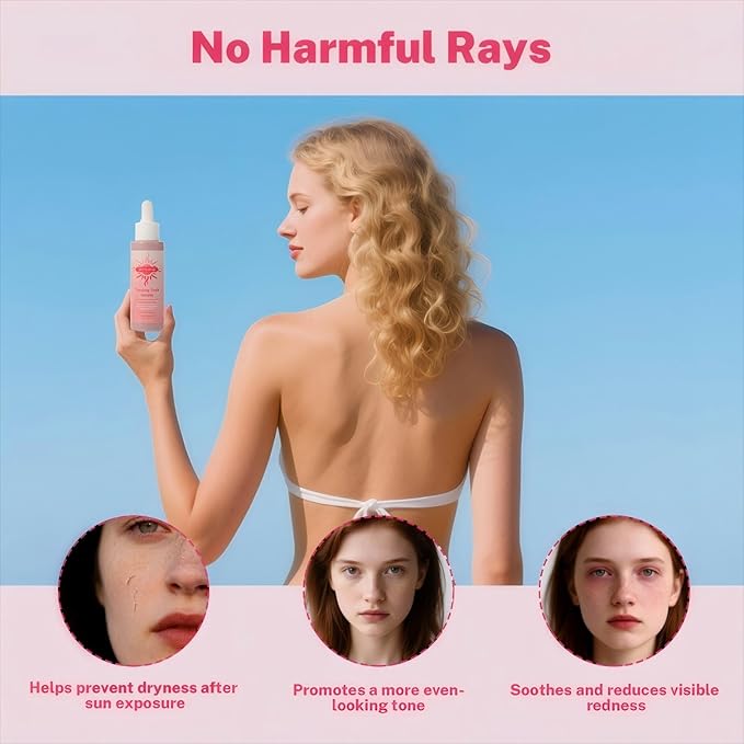 Self Tanner Serum-Get a Sun-Kissed Glow Instantly!Ultra-Hydrating & Streak-Free,Natural & Organic Ingredients, Tanning Dark Seryum-Watemelon Flavor,BronzeTanning for Face and Body,2PCS (120ML)