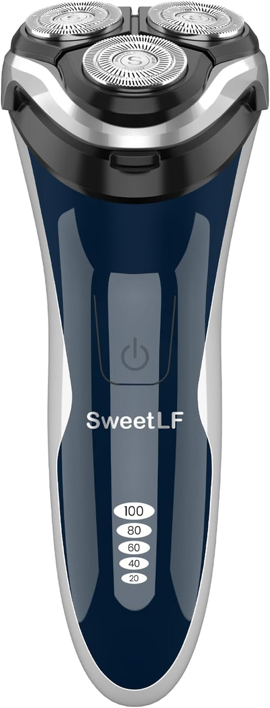 SweetLF Electric Razor for Men with Pop-Up Trimmer, IPX7 Waterproof Electric Shaver, Rechargeable Shavers for Men, Type-C, 120Mins Runtime, Plug & Play