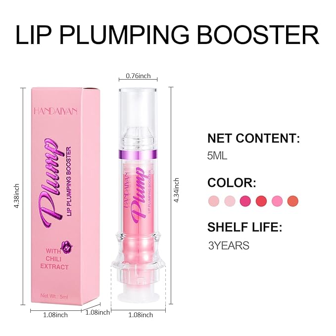 Natural Spicy Lip Plumping Booster Lip Girls(3PC)