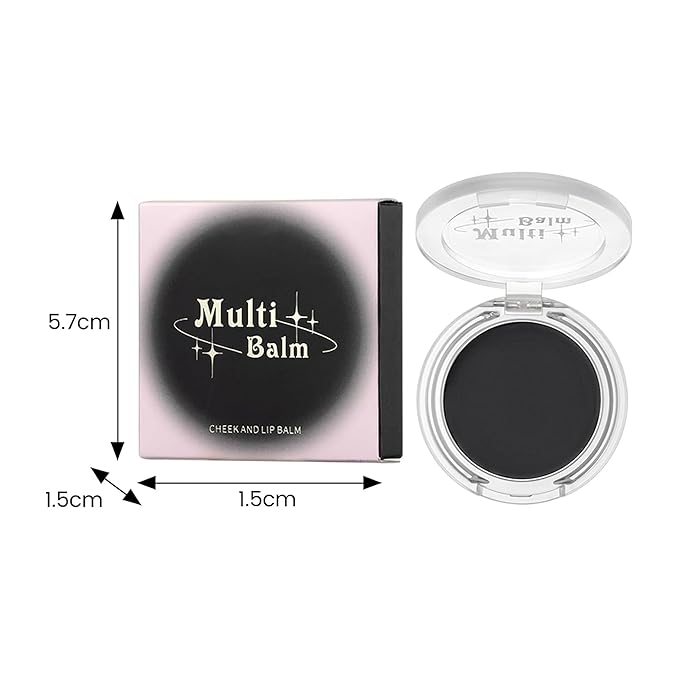 Black Cream Blush, Color Changing Blush For Cheeks & Lips Balm Tint Black Clear Color Change pH Magic Waterproof Gel Cheek Blendable Multi-Use Balm