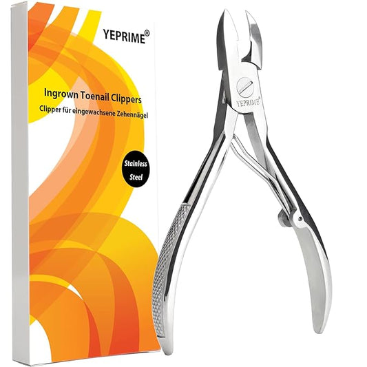 Podiatrist Toenail Clippers, Super Sharp and Wear-resistant Toe Nail Cutters for Thick and Ingrown Nails, Hand Forged Stainless Steel Pedicure Clippers for Men Women Seniors, Convex Blades