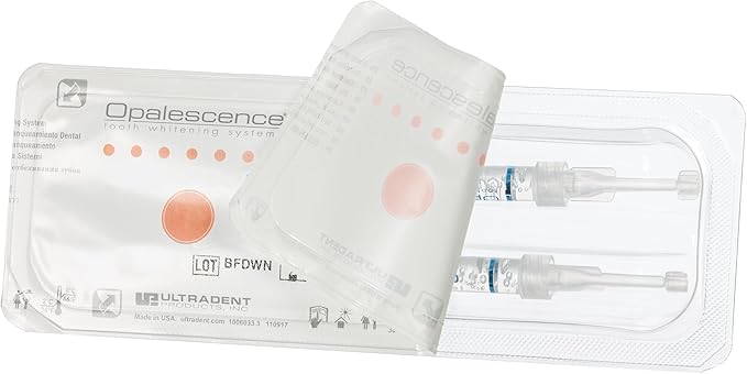 Opalescence 20% with PF Gel Syringes Teeth Whitening (4 Syringes) Refill Kit Carbamide Peroxide. Made by Ultradent, in Melon Flavor. Tooth Whitening Refill Syringes 5401-2