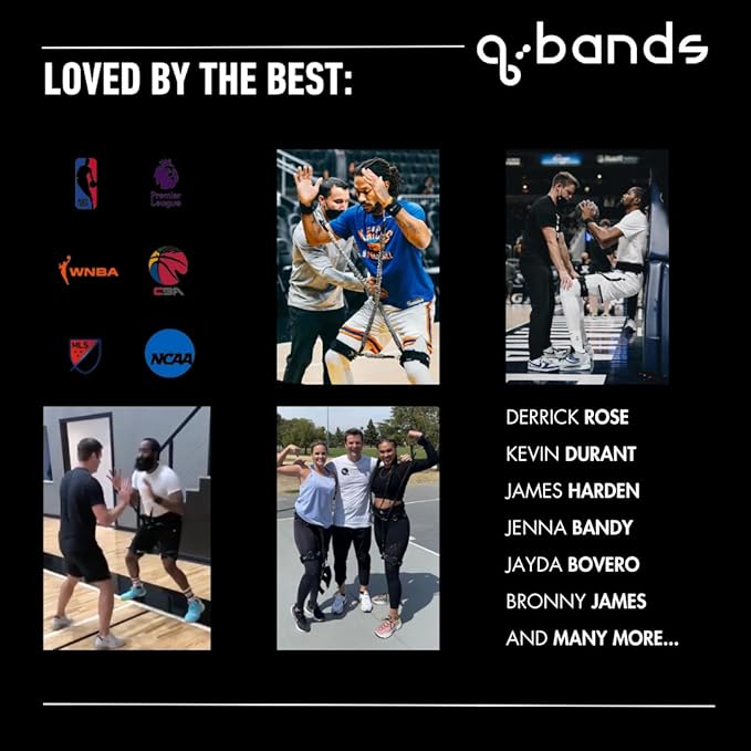 QBands Portable Resistance Training for Strength & Power - Enhance Athletic Performance & Injury Prevention - Versatile Exercise Bands for All Fitness Levels