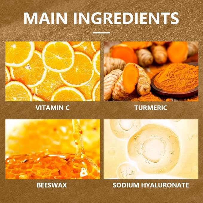 Vitamin C & Turmeric Hand and Foot Peel Mask - Moisturizing Hydrating Exfoliating Hand Film Hands Wax Peeling Masks Milk Honey for Dry Rough Cracked Skin Care for Women and Men, 50g / 1.76Oz