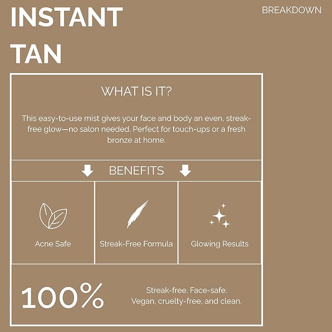 SunFX Summer's Secret Instant Self-Tanning Bronzing Spray, Medium-Dark, 8oz (200g) – Streak-Free Natural Glow, Fast-Drying, Long-Lasting Tan (4 Pack)