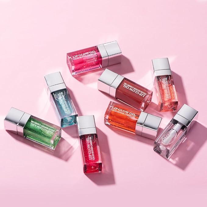 Plumping Lip Oil, Long Lasting Hydrating Gloss Tinted Balm Non-sticky Revitalizing, Tinting Care Oil for Dry (CHERRY)