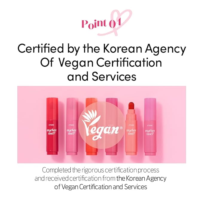 ETUDE Dear Darling Marker Tint #4 Mlik Strawberry (5g) | Hydrating & Long Lasting Lip Stain | High Pigmented Lip Maker with Easy Drawing Tip | Korean Lip Tint, Korean Makeup, Kbeauty