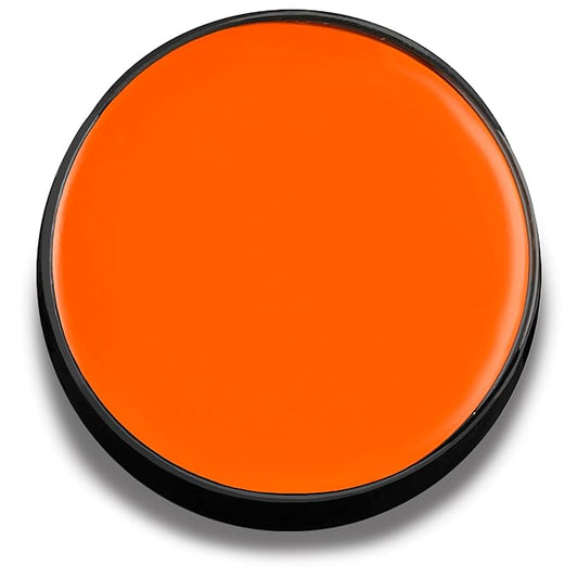 Mehron Makeup Color Cups | Stage, Foundation, Face Paint, Body Paint, Halloween | Greasepaint .5 oz (14 g) (Orange)