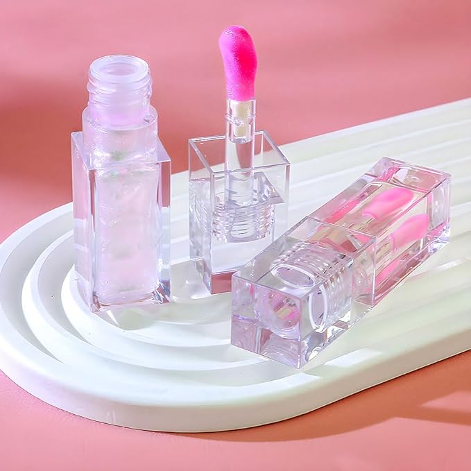 Magic Color Changing Lip Oil,Clear to Pink Moisturizing Magic