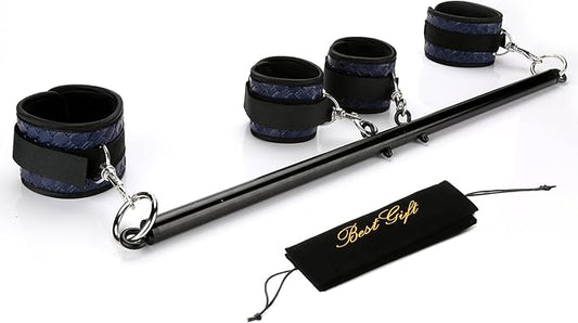 Black Expandable Spreader Bar Set with 4 Adjustable