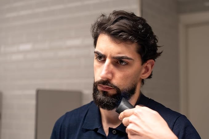 Odenson Stone Shaver - Beard and Body Trimmer for Men – Body & Face Shaver – Waterproof Hair Clipper & Grooming Kit – Electric Razor