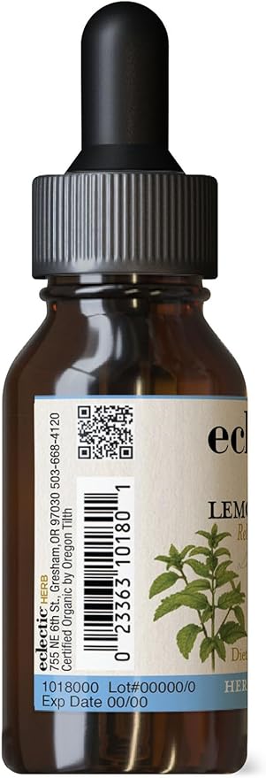 Eclectic Herb Organic Lemon Balm Extract Relaxation