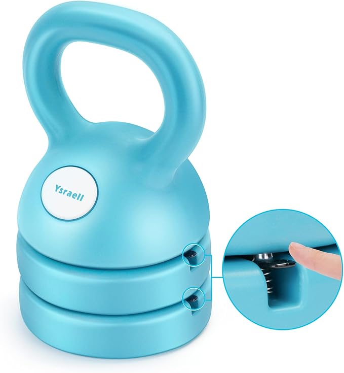 Adjustable Kettlebell Weight Set: 3-in-1 Kettlebells (5lbs 8lbs 12lbs for